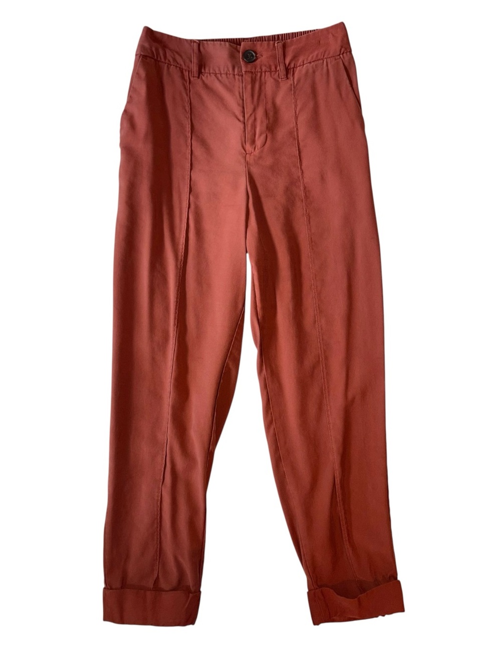 A New Day Rust Orange High Rise Tapered Ankle Pants Size 2